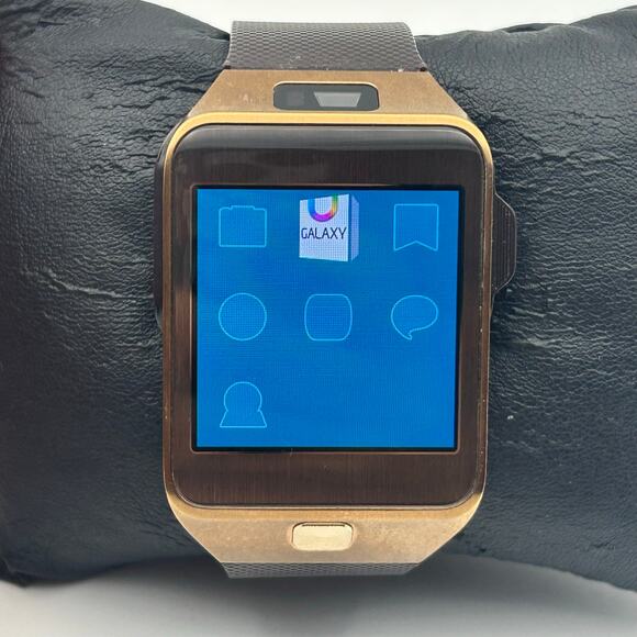 Samsung Accessories - Samsung Gear 2 Rose-gold Black Smartwatch 1.63-inch Screen Front Camera